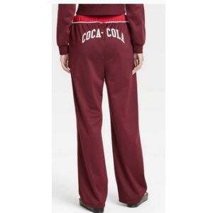NEW Coca Cola Graphic Wide Leg Track Pants